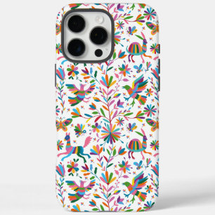 Mexican Otomi Style Bright Pattern iPhone 16 Pro Max Case