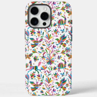 Mexican Otomi Style Bright Pattern iPhone 16 Pro Max Case