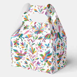 Mexican Otomi Style Bright Pattern Favour Box