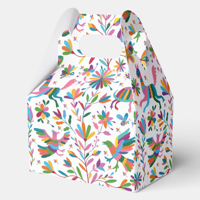  Mexican Otomi Style Bright Pattern Favour Box (Back)