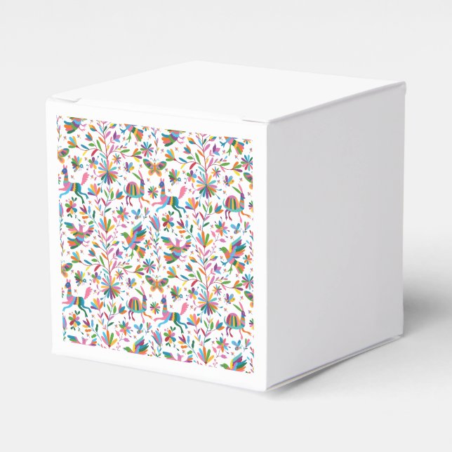  Mexican Otomi Style Bright Pattern Favour Box (Front Side)