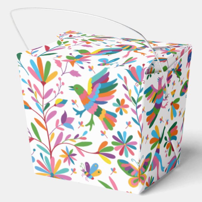  Mexican Otomi Style Bright Pattern Favour Box (Back)