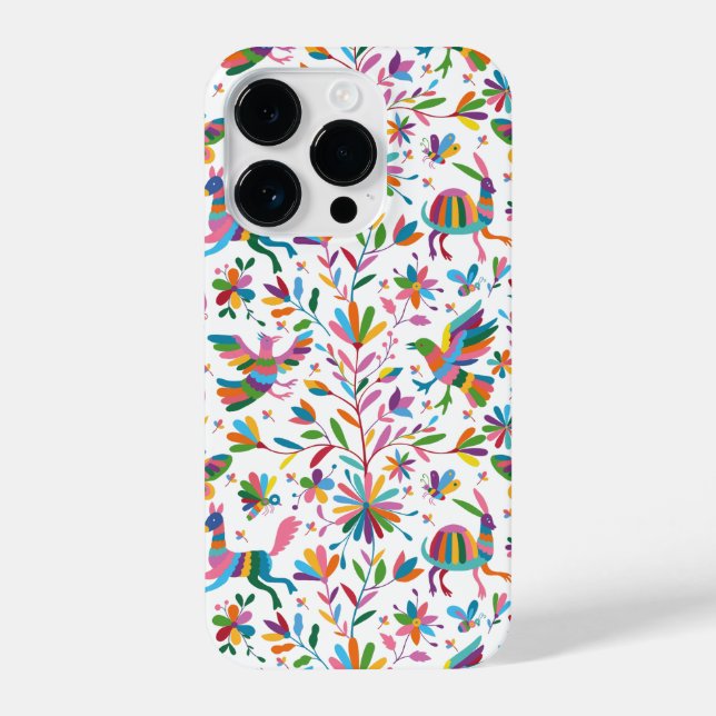  Mexican Otomi Style Bright Pattern iPhone Case (Back)