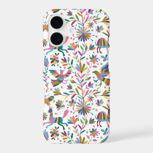  Mexican Otomi Style Bright Pattern iPhone Case (Back)