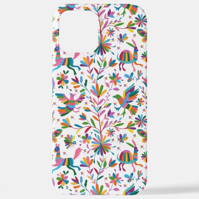  Mexican Otomi Style Bright Pattern iPhone Case (Back)