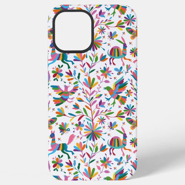  Mexican Otomi Style Bright Pattern iPhone Case (Back)