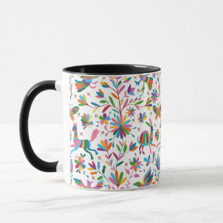Mexican Otomi Style Bright Pattern Mug