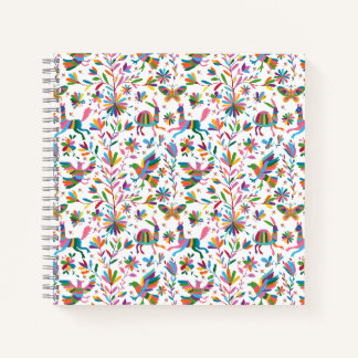 Mexican Otomi Style Bright Pattern Notebook