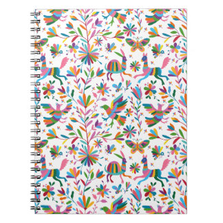 Mexican Otomi Style Bright Pattern Notebook