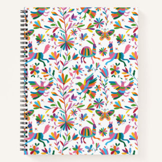 Mexican Otomi Style Bright Pattern Notebook