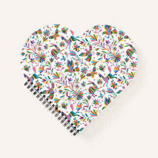 Mexican Otomi Style Bright Pattern Notebook