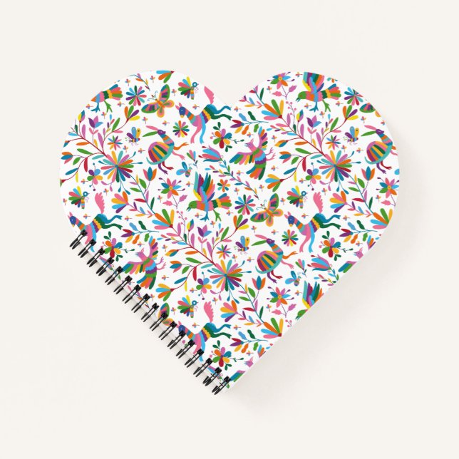  Mexican Otomi Style Bright Pattern Notebook (Front)