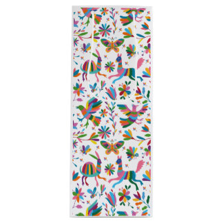  Mexican Otomi Style Bright Pattern Wine Gift Bag