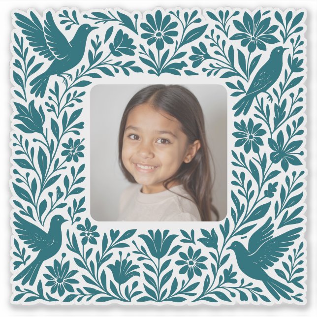 Mexican Otomí Tenango Talavera with Photo (Front)