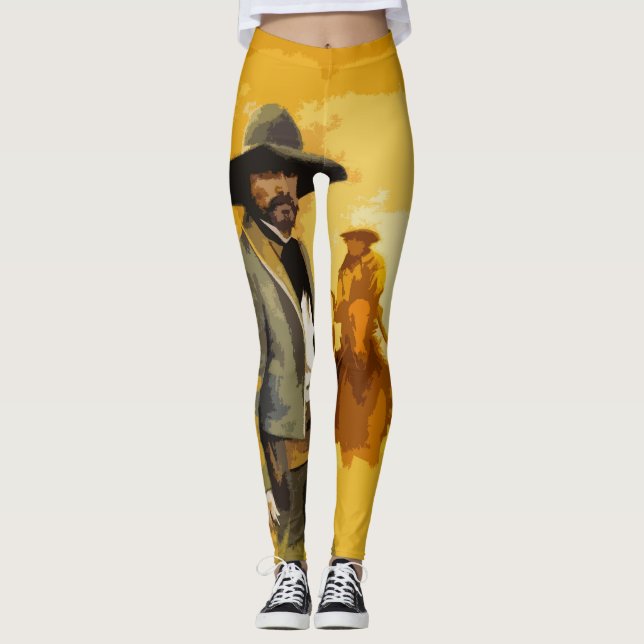 Mexican Outlaw Pop Art Leggings (Front)