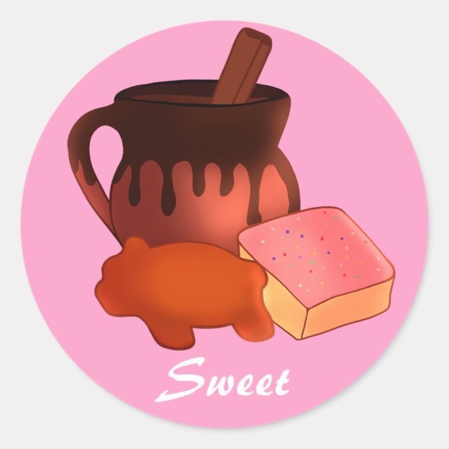 Mexican Panaderia Pan Dulce Classic Round Sticker (Front)