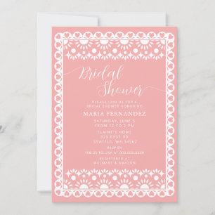 Mexican Papel Picado Cielito Lindo Bridal Shower Invitation