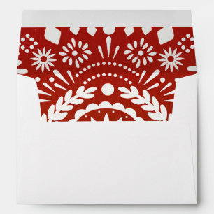 Mexican Papel Picado Style Inside Pattern Envelope