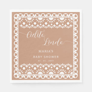 Mexican Papel PicadoCielito Lindo Baby Shower Napkin