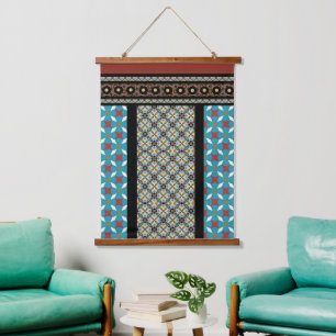 Mexican Patchwork  Style 3 Hanging Tapestry