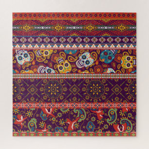 Mexican patchwork: traditional vintage design. jigsaw puzzle