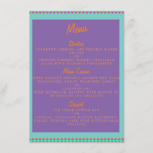 MEXICAN PATTERN STYLE MENU