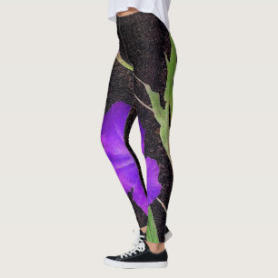 Mexican Petunia Purple Leggings