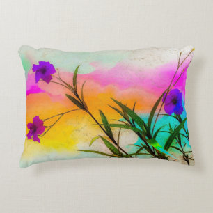 Mexican Petunias Love Colour Decorative Cushion