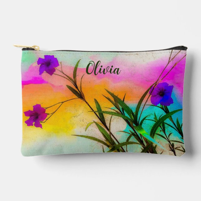 Mexican Petunias Love Colour Print Cut Sew Bag (Front)