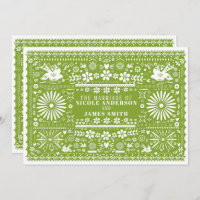Mexican Picado Lime Avocado Green Wedding Marriage