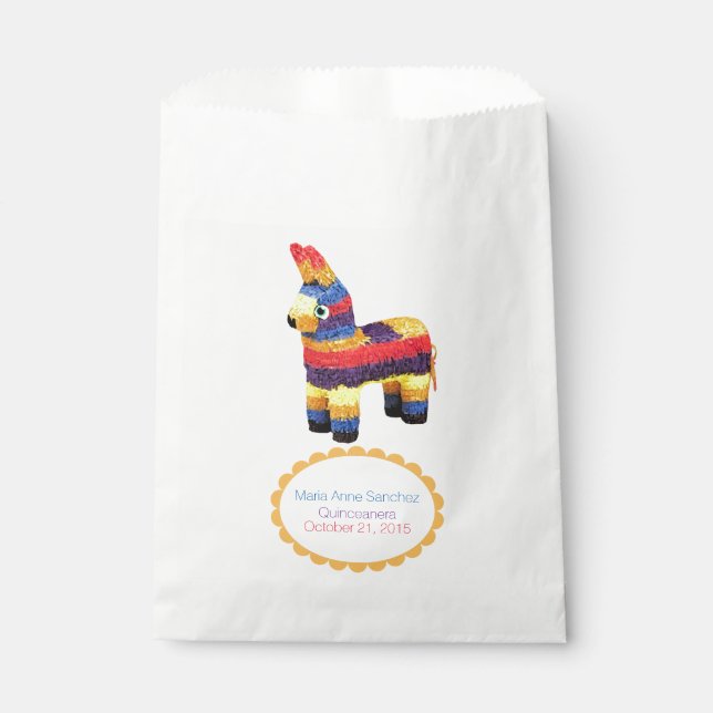 Mexican Pinata Custom Favour Bag (Front)