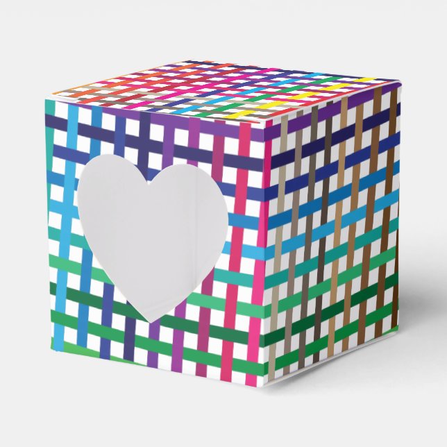 mexican plaid seamless background favour box (Front Side)
