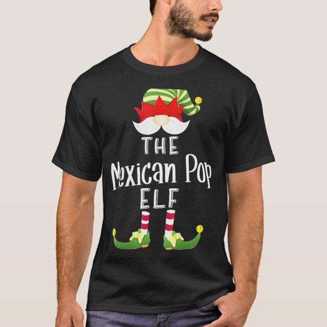 Mexican Pop Elf Group Christmas Pajama Party 1 T-Shirt (Front)