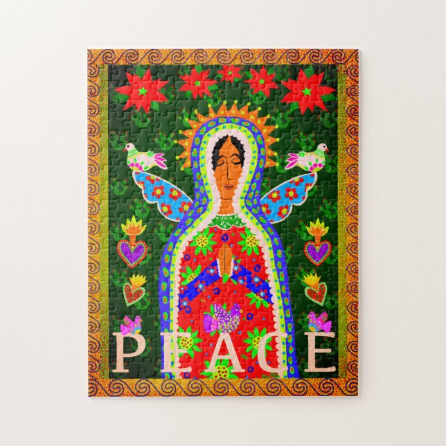 Mexican Praying Peace Angel Jigsaw Puzzle (Vertical)