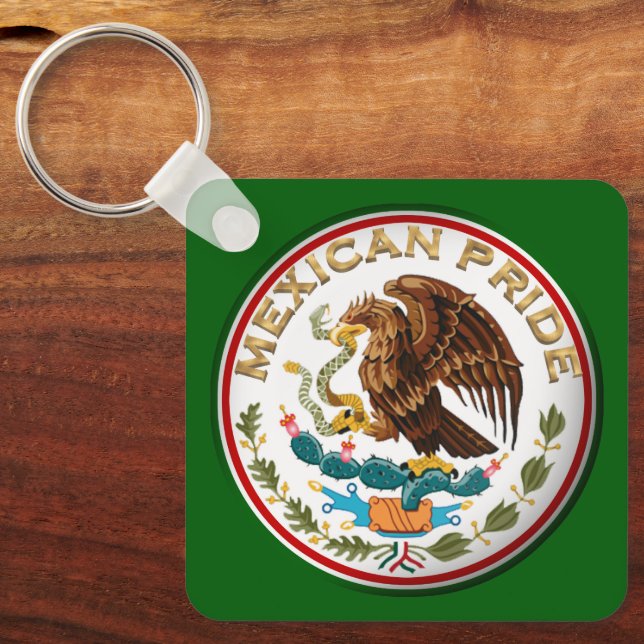 Mexican Pride (Eagle from Mexican Flag) Key Ring (Front)