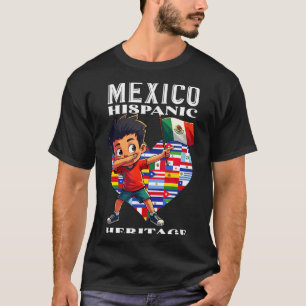 Mexican pride flag mexico roots heritage hispanic T-Shirt