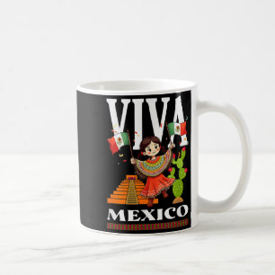 Mexican pride flag mexico roots heritage mexico coffee mug