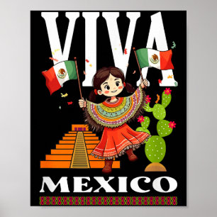 Mexican pride flag mexico roots heritage mexico poster