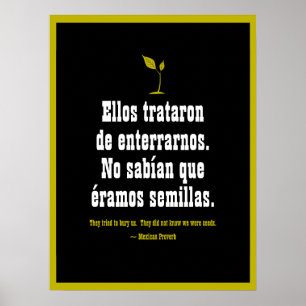 Mexican Proverb Poster