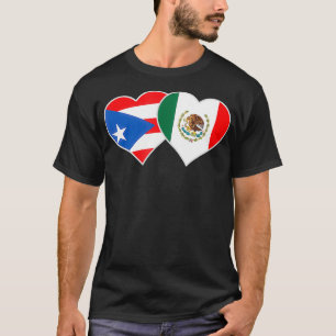 Mexican Puerto Rican Flag Mexirican Mexico Puerto T-Shirt