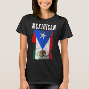 Mexican Puerto Rican Mix Mexico Puerto Rico Pride  T-Shirt
