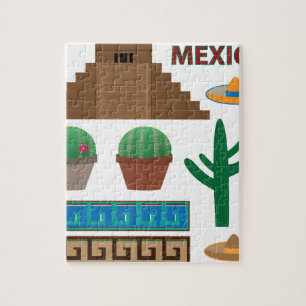 mexican pyramid jigsaw puzzle
