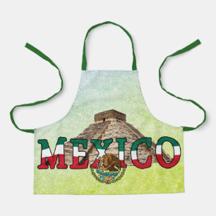 Mexican Pyramids Apron