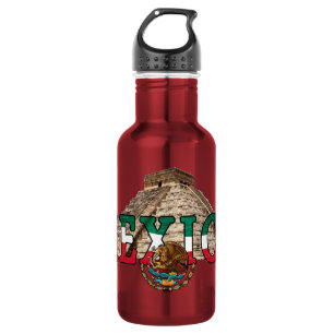 Mexican Pyramids Water Bottle