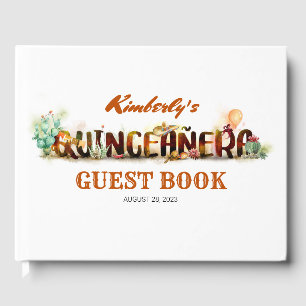 Mexican Quinceanera Birthday Guest Book