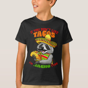Mexican racoon cinco de mayo funny cute eating T-Shirt