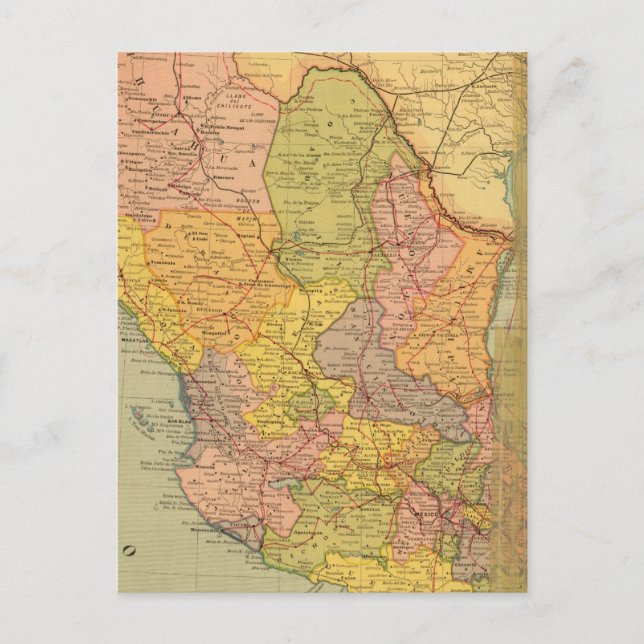 Mexican Railroads Postcard (Front)