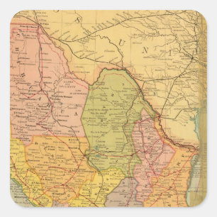 Mexican Railroads Square Sticker