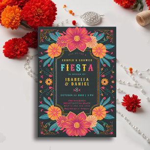 Mexican Rancho Fiesta Coed Wedding Couple Shower Invitation