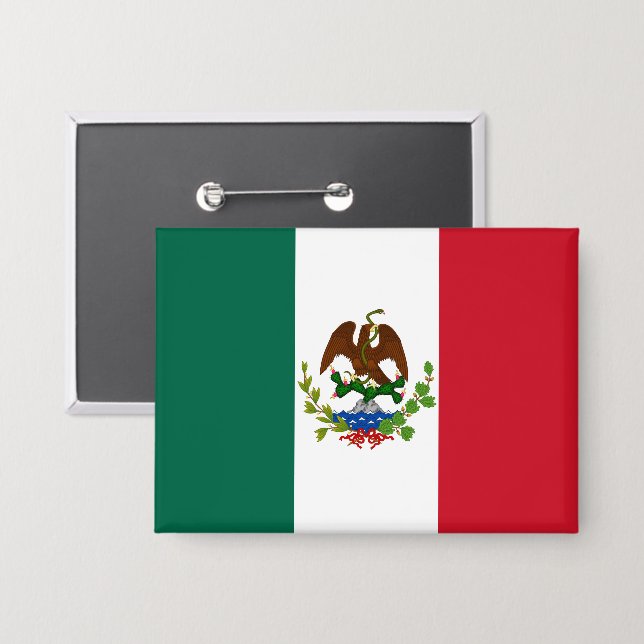 Mexican Republic Flag: 1824-1835, Santa Anna (Front/Back)